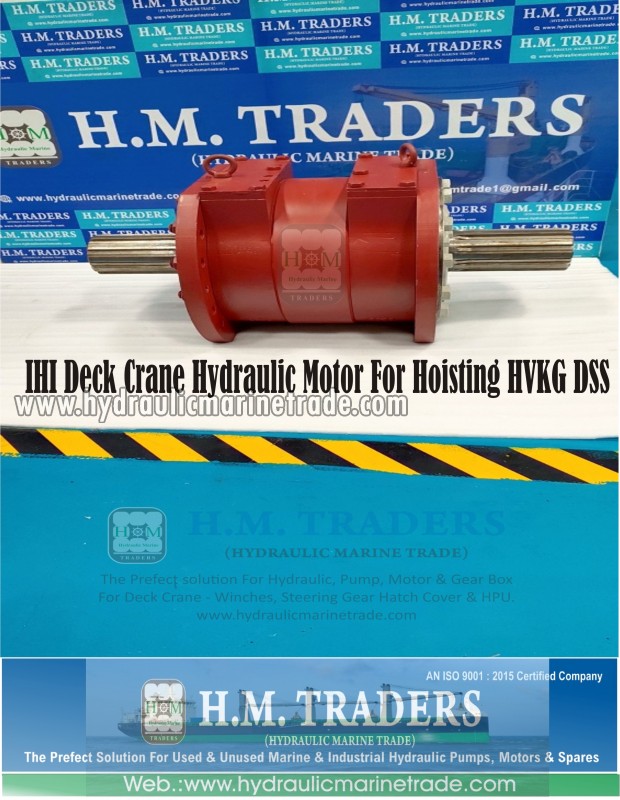 Used IHI Deck Crane Hydraulic Motor For Hoisting HVKG D Hydraulic